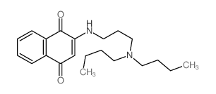 1,4-Naphthalenedione,2-[[3-(dibutylamino)propyl]amino]-结构式