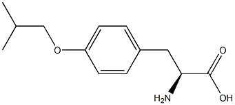 (2S)-2-amino-3-(4-(2-methylpropoxy)phenyl)propanoic acid structure