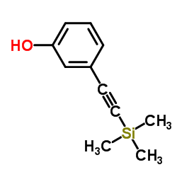 3-((三甲基甲硅烷基)乙炔)苯酚结构式