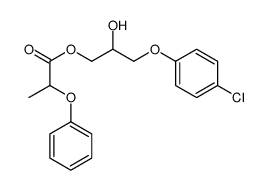 [3-(4-chlorophenoxy)-2-hydroxypropyl] 2-phenoxypropanoate Structure