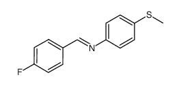 1-(4-fluorophenyl)-N-(4-(methylthio)phenyl)methanimine结构式