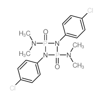 1,3-bis(4-chlorophenyl)-N,N,N,N-tetramethyl-2,4-dioxo-1,3-diaza-2$l^C16H20Cl2N4O2P2,4$l^C16H20Cl2N<su structure