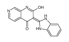 3-(1,3-dihydrobenzimidazol-2-ylidene)-1H-1,7-naphthyridine-2,4-dione结构式