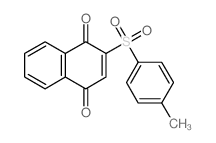 2-(4-methylphenyl)sulfonylnaphthalene-1,4-dione structure