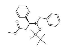 methyl (S)-3-(benzyl((tert-butyldimethylsilyl)oxy)amino)-3-phenylpropanoate Structure