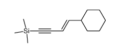 [(3E)-4-cyclohexyl-3-buten-1-yn-1-yl](trimethyl)silane Structure