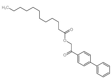 [2-oxo-2-(4-phenylphenyl)ethyl] dodecanoate结构式