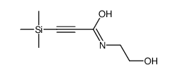 N-(2-hydroxyethyl)-3-trimethylsilylprop-2-ynamide结构式