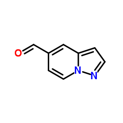 Pyrazolo[1,5-a]pyridine-5-carboxaldehyde(9CI) structure