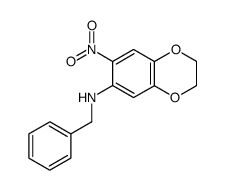 6-benzylamino-7-nitro-2,3-dihydro-1,4-benzodioxine Structure