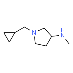 3-Pyrrolidinamine,1-(cyclopropylmethyl)-N-methyl-(9CI) structure