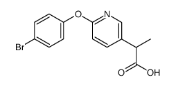 2-[6-(4-bromo-phenoxy)-pyridin-3-yl]-propionic acid Structure