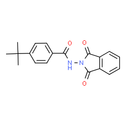 4-tert-butyl-N-(1,3-dioxo-1,3-dihydro-2H-isoindol-2-yl)benzamide结构式