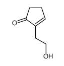 2-(2-hydroxyethyl)cyclopent-2-en-1-one结构式