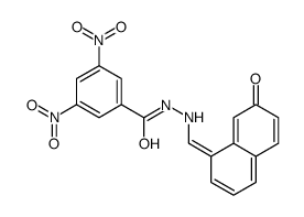 3,5-dinitro-N'-[(E)-(7-oxonaphthalen-1-ylidene)methyl]benzohydrazide Structure