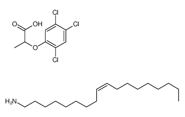 [(Z)-octadec-9-enyl]azanium,2-(2,4,5-trichlorophenoxy)propanoate Structure