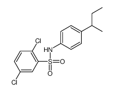 N-(4-butan-2-ylphenyl)-2,5-dichlorobenzenesulfonamide结构式
