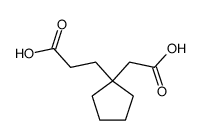 2,2-tetramethylene-1,4-butanedicarboxylic acid Structure