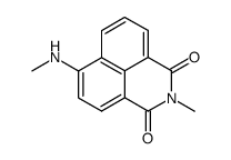 2-methyl-6-(methylamino)-1H-benzo[de]isoquinoline-1,3(2H)-dione结构式