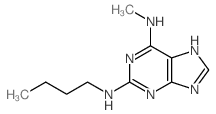 Purine, 2-butylamino-6-methylamino结构式