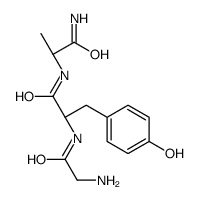 (2S)-2-[(2-aminoacetyl)amino]-N-[(2S)-1-amino-1-oxopropan-2-yl]-3-(4-hydroxyphenyl)propanamide结构式