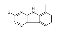 6-methyl-3-methylsulfanyl-5H-[1,2,4]triazino[5,6-b]indole结构式