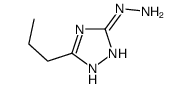 (5-propyl-1H-1,2,4-triazol-3-yl)hydrazine Structure