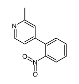 2-methyl-4-(2-nitrophenyl)pyridine Structure