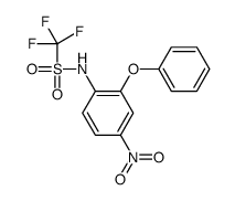 1,1,1-trifluoro-N-(4-nitro-2-phenoxyphenyl)methanesulfonamide结构式