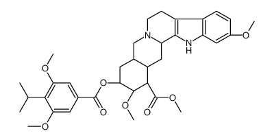 (3β,20α)-11,17α-Dimethoxy-18β-[(3,5-dimethoxy-4-isopropylbenzoyl)oxy]yohimban-16β-carboxylic acid methyl ester Structure