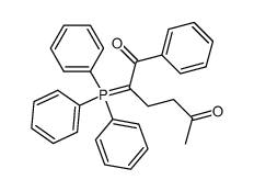 1-phenyl-2-(triphenylphosphoranylidene)hexane-1,5-dione Structure