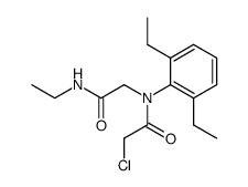 2-Chloro-N-(2,6-diethyl-phenyl)-N-ethylcarbamoylmethyl-acetamide Structure