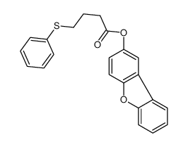 dibenzofuran-2-yl 4-phenylsulfanylbutanoate Structure