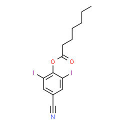 4-Cyano-2,6-diiodophenyl heptanoate Structure