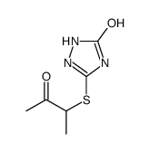 5-(3-oxobutan-2-ylsulfanyl)-1,2-dihydro-1,2,4-triazol-3-one结构式
