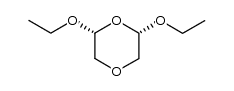 cis-2,6-diethoxy-1,4-dioxane结构式