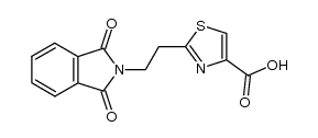 2-(2-phthalimido-ethyl)-thiazole-4-carboxylic acid Structure