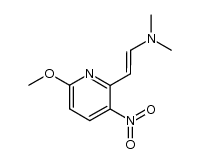 2-Methoxy-5-Nitro-6-(2-Dimethylaminoethen-1-yl)pyridine结构式