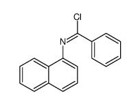 N-naphthalen-1-ylbenzenecarboximidoyl chloride结构式