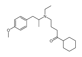 (4-cyclohexyl-4-oxobutyl)-ethyl-[1-(4-methoxyphenyl)propan-2-yl]azanium,chloride Structure