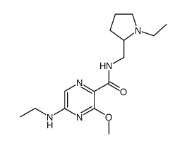 5-ethylamino-3-methoxy-pyrazine-2-carboxylic acid (1-ethyl-pyrrolidin-2-ylmethyl)-amide Structure