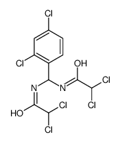 2,2-dichloro-N-[[(2,2-dichloroacetyl)amino]-(2,4-dichlorophenyl)methyl]acetamide Structure