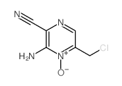 2-Pyrazinecarbonitrile,3-amino-5-(chloromethyl)-, 4-oxide结构式