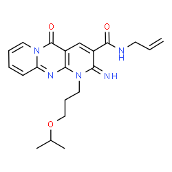 N-allyl-2-imino-1-(3-isopropoxypropyl)-5-oxo-1,5-dihydro-2H-dipyrido[1,2-a:2,3-d]pyrimidine-3-carboxamide Structure