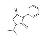 3-(1-methylethyl)-1-phenylpyrrolidine-2,5-dione结构式