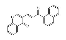 3-(3-naphthalen-1-yl-3-oxoprop-1-enyl)chromen-4-one结构式
