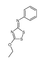 5-Ethoxy-3-(phenylimino)-3H-1,2,4-dithiazol Structure