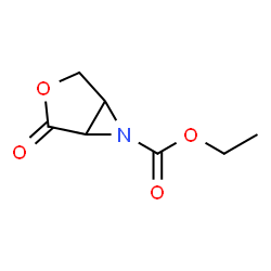 3-Oxa-6-azabicyclo[3.1.0]hexane-6-carboxylic acid,2-oxo-,ethyl ester structure