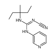 1-cyano-2-(3-methylpentan-3-yl)-3-pyridin-3-ylguanidine Structure