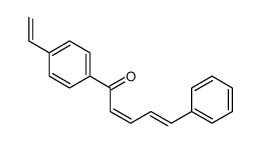 1-(4-ethenylphenyl)-5-phenylpenta-2,4-dien-1-one Structure